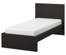 Ikea Malm Single Bed Black