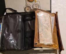 Roadmaps x 115 vintage plus. 3 Compasses And 2 Map Bags. See photos.