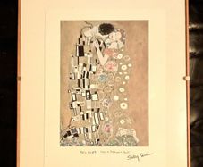Mrs Klimt Sews a Patchwork Quilt Print Sally Swan