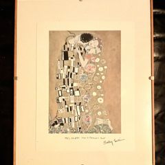 Mrs Klimt Sews a Patchwork Quilt Print Sally Swan