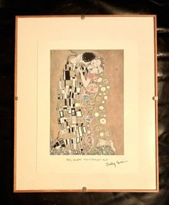 Mrs Klimt Sews a Patchwork Quilt Print Sally Swan