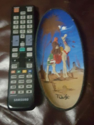 Hand made clay plate