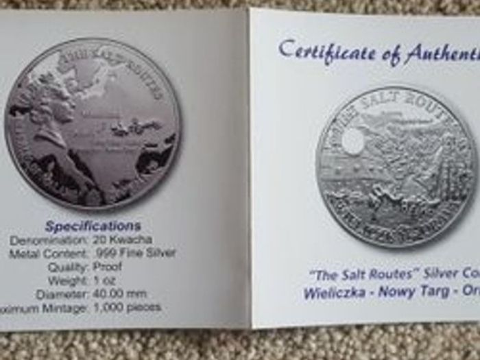 The salt routes silver coin set