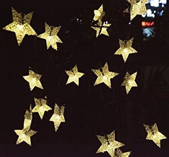 29Ft/9M 60 LED Solar Star String Lights Warm White Solar Powered Fairy Lights Outdoor 8 Modes Waterproof Festival Lighting for Garden Patio Yard (FREE SHIPPING)