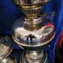 Victoria working oil lamps . All duplex and newly polished. Image 2