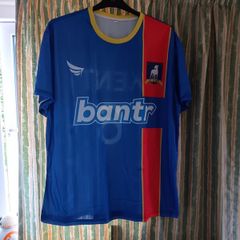 Ted Lasso Bundle - AFC Richmond Lightweight Jersey No. 6 Kent, Believe - Pin Badge & Keyring. Jersey Asian Size 4XL - Similar To 2XL/3XL- Width 63cm, Length 73cm.