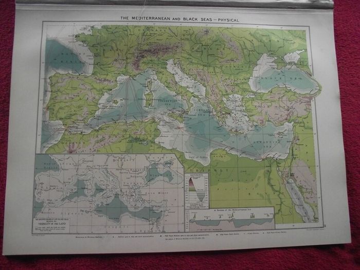 30 X Maps & Charts from Philip's Mercantile Marine Atlas of the World - Fourth Edition 1913