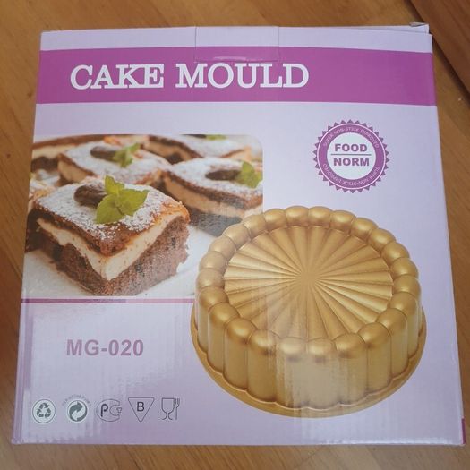 Charlotte cake, 25 cm diameter corrugated baking tin