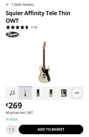 Squier Tele Thinline