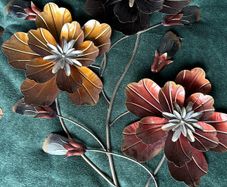 3 pieces of metal wall art