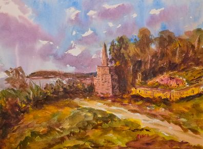 killiney hill watercolour