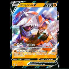 Rhyperior V 095/189 Double Ultra Rare Darkness Ablaze Pokemon Card