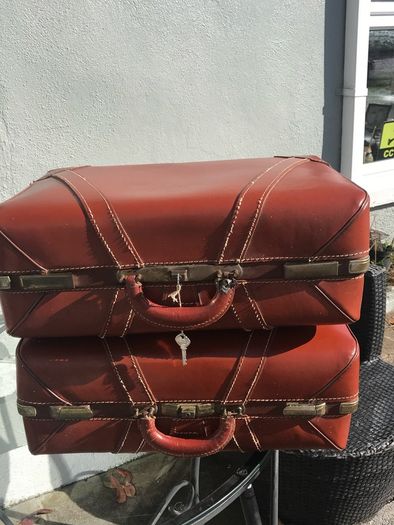 leather suitcases