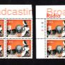 2001 Ireland Broadcasting in Ireland Commemorative Stamps Plate Blocks 1A1A1A1A & 1B1B1B1B Mint Never Hinged (MNH) Image 4