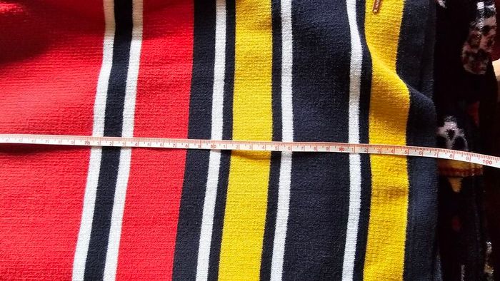 Tommy Hilfiger colorful red Black yellow 4 seasons cotton dress L