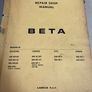Lancia Beta Genuine Shop Manual Year 1976. English version Image 4