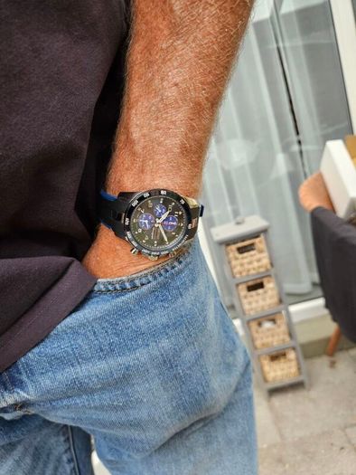 Watch Seiko Sportura. Chronograph. Alarm