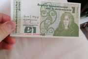 A/UNC 1986 Irish One Pound Banknote