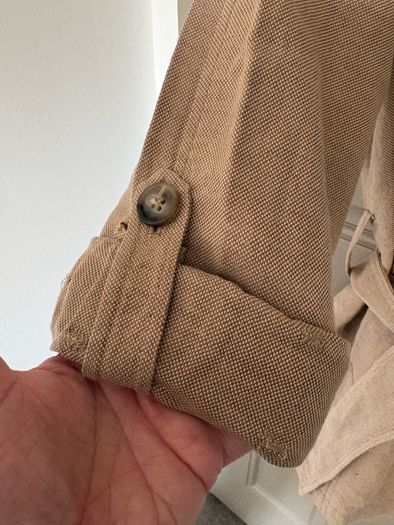 Massimo Dutti linen and cotton mix trench size XS
