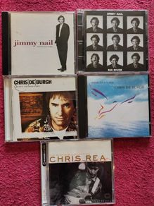 5 CDs.  Jimmy Nail, Chris deBurgh. Chris Rea.