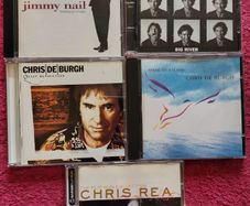 5 CDs.  Jimmy Nail, Chris deBurgh. Chris Rea.