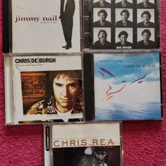 CDs.  Jimmy Nail, Chris deBurgh. Chris Rea.