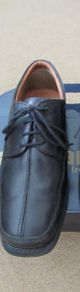 Black leather shoes size 35