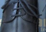 Black leather shoes size 35
