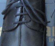 Black leather shoes size 35