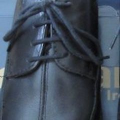 Black leather shoes size 35