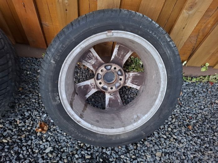 Saab 16" Alloys C/w 4 Good Tyres - 205x50x16 - Excellent!