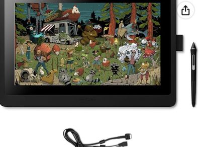 Wacom Cintiq 16 and Wacom Adjustable Stand (for Cintiq 16)