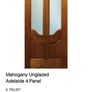 Solid Mahogany and Unglazed glass Doors Image 3