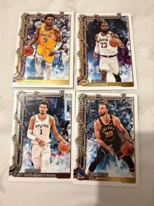 Exclusive NBA Topps Winter Lot - LeBron, Bronny James RC, Wembanyama, Curry
