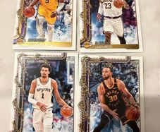 Exclusive NBA Topps Winter Lot - LeBron, Bronny James RC, Wembanyama, Curry