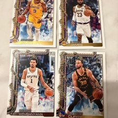 Exclusive NBA Topps Winter Lot - LeBron, Bronny James RC, Wembanyama, Curry