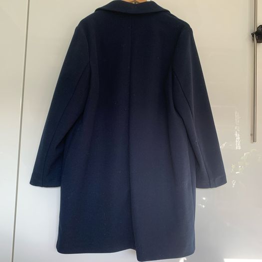 M&S Collection navy over coat. Size 18