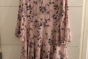 Pink floral dress