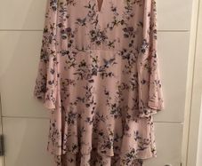 Pink floral dress