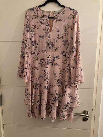 Pink floral dress