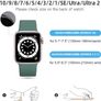 5 Pack Straps Compatible for Apple Watch Strap 38mm 40mm 41mm 42mm 44mm 45mm 46mm 49mm, Soft Silicone Sport Band for iWatch Series 11 10 9 8 7 6 5 4 3 2 1 SE SE3, Women Men Image 2
