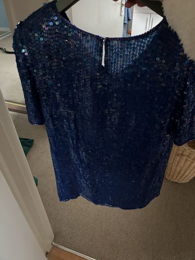 Vintage sequin structured top