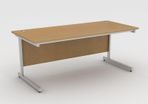 New Straight Office Desk with Cantilever Legs W1600 x D800mm