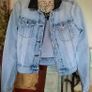 River Island Denim and Faux Leather Jacket Size 10 Image 9