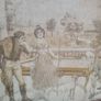 19th Century "The billiard lesson" tapestry in original frame Image 3