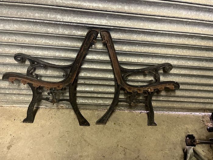 Cast iron seat ends