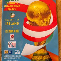 Republic of Ireland v Denmark Match Programme