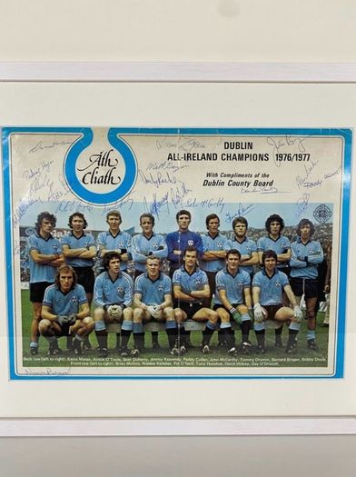 Signed 1976/77 Dublin All Ireland winning team print