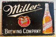 Miller Tin Metal Sign