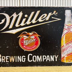 Miller Tin Metal Sign